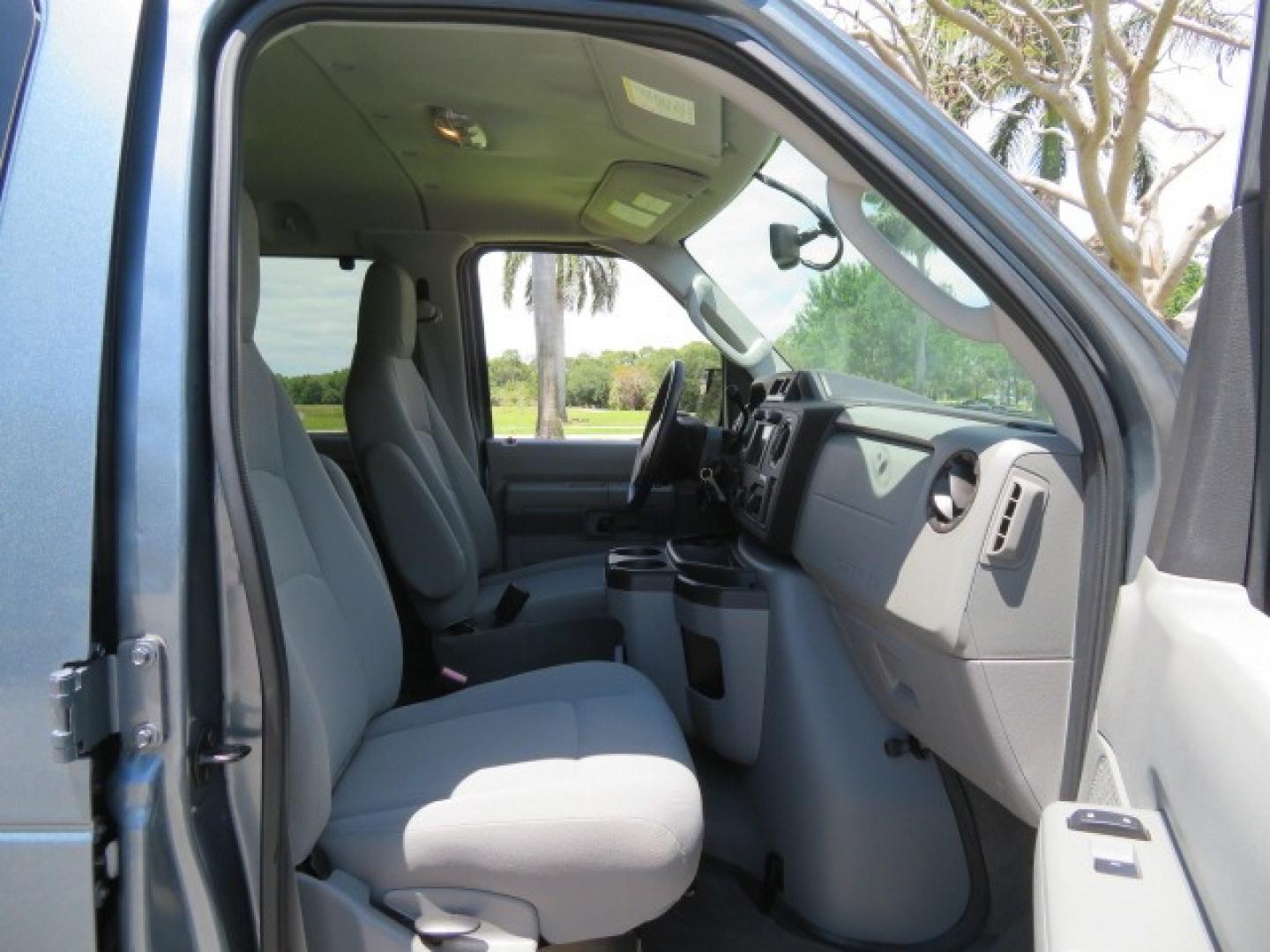 2013 Dark Blue /Gray Ford E-Series Wagon XLT (1FMNE1BW4DD) with an 4.6L V8 engine, Automatic transmission, located at 4301 Oak Circle #19, Boca Raton, FL, 33431, (954) 561-2499, 26.388861, -80.084038 - You are looking at a Gorgeous 2013 Ford E150 XLT Handicap Wheelchair Conversion Van with 22K Original Miles, Tie Down System, Power Electric VMI Side Entry Wheelchair Lift, Back Up Camera, Factory Navigation and Much Much More. This van is Awesome. This is a Nice Rust Free Van with a Clean Carfax, C - Photo#71